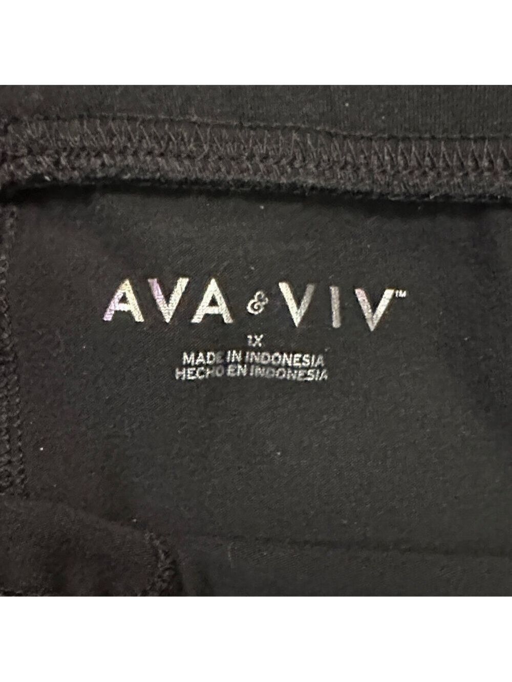 Ava & Viv Classic Black Apparel. NWOT - Picture 2 of 4